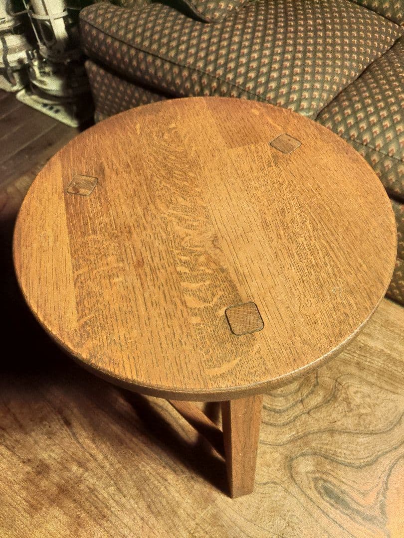 希少　ウイスキーオーク　スツール　無垢　ヴィンテージ　アンティーク　椅子