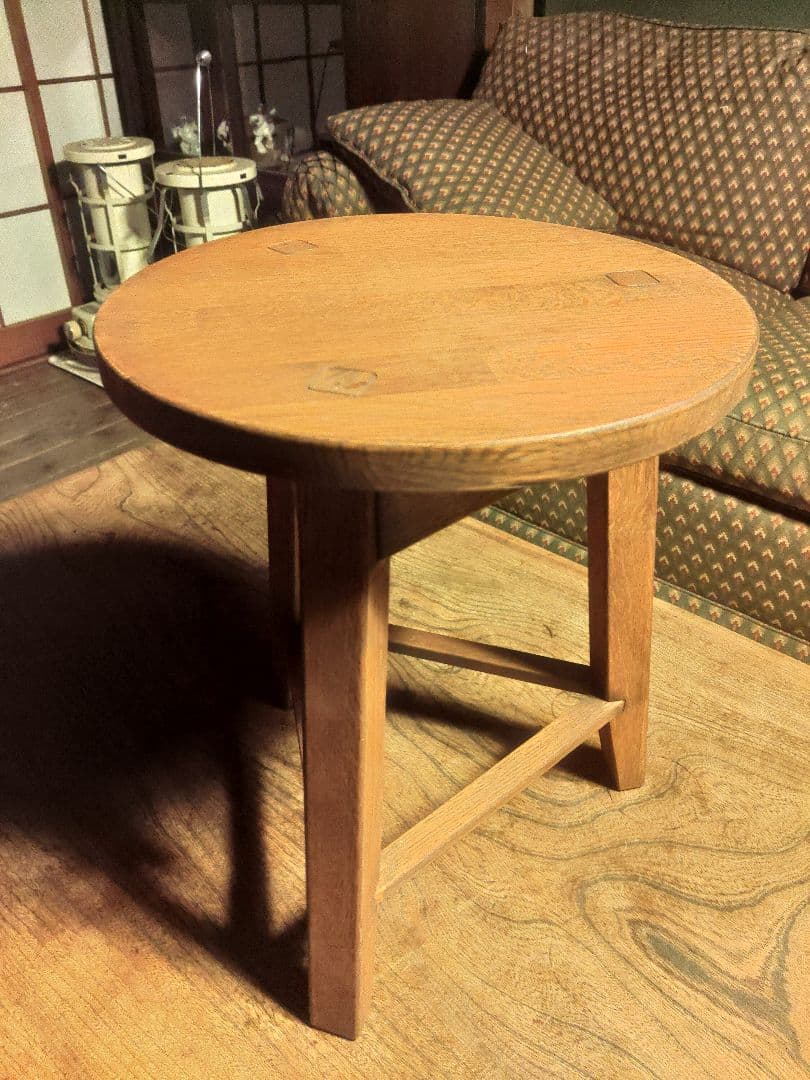 希少　ウイスキーオーク　スツール　無垢　ヴィンテージ　アンティーク　椅子