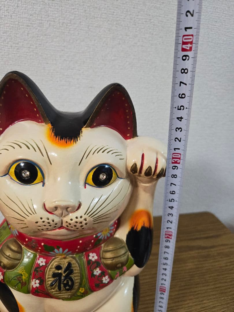 超特大　白猫　招き猫　まねきねこ　貯金箱　最終値下げ