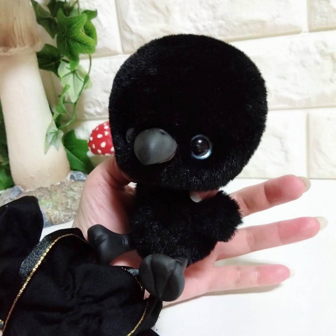 ぬいぐるみ✽アートドール✽カラスのかーくん兄妹✽中サイズ
