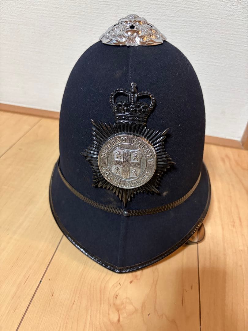 ネイビー 警察帽子 エンブレム付き
