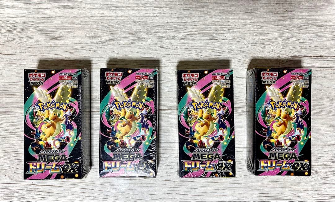 ポケモンカードゲーム MEGAドリームEX 4パック シュリンク付き