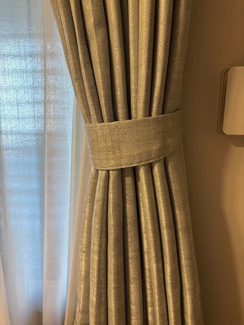 【ほぼ未使用】【極美品】サンゲツ 遮光カーテン レース付き