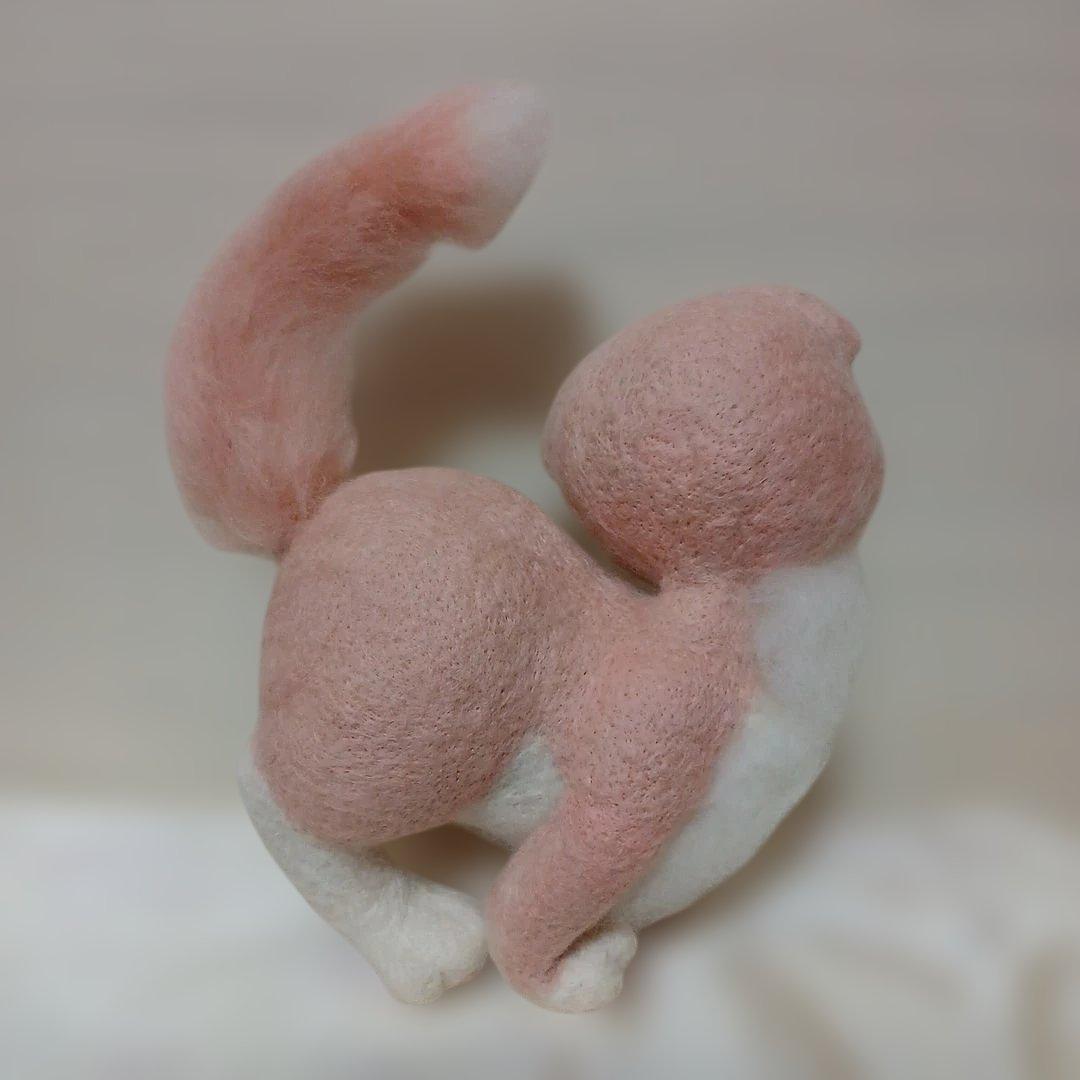 作家様　ピンクのネコちゃん　ぬいぐるみ