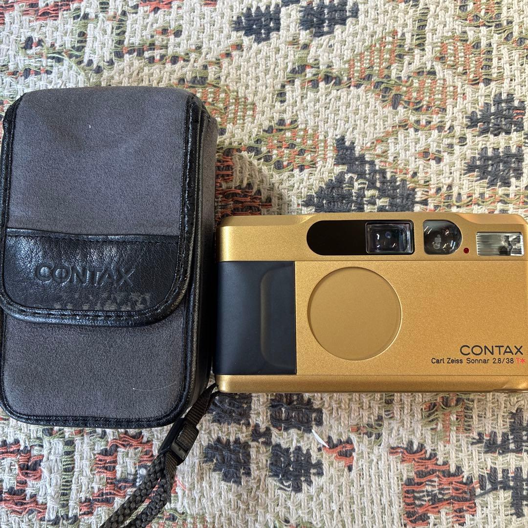 CONTAX T2 ゴールド カメラ ケース付き