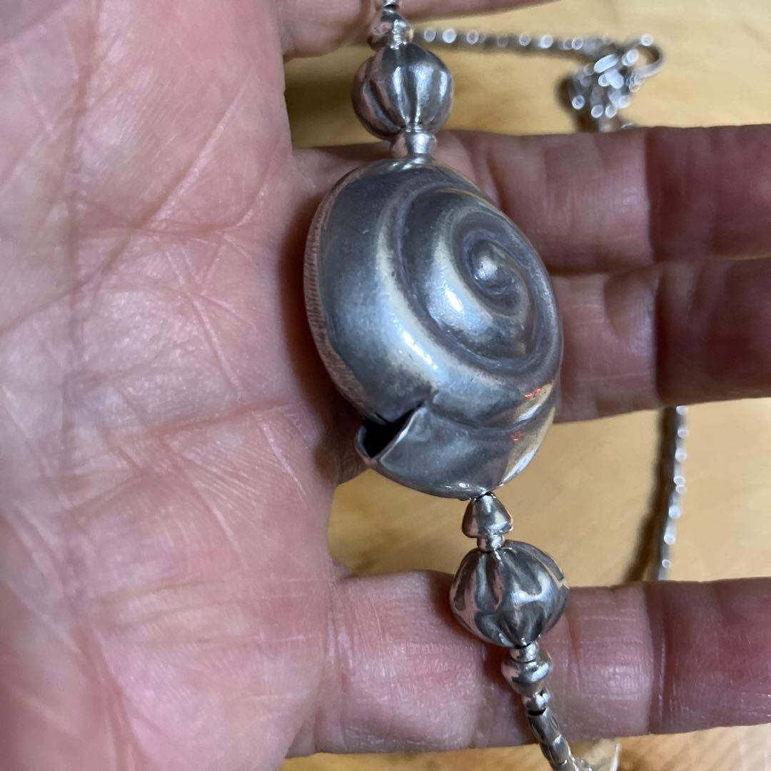 カレンシルバー　巻き貝のチョーカーネックレス＆ピアス