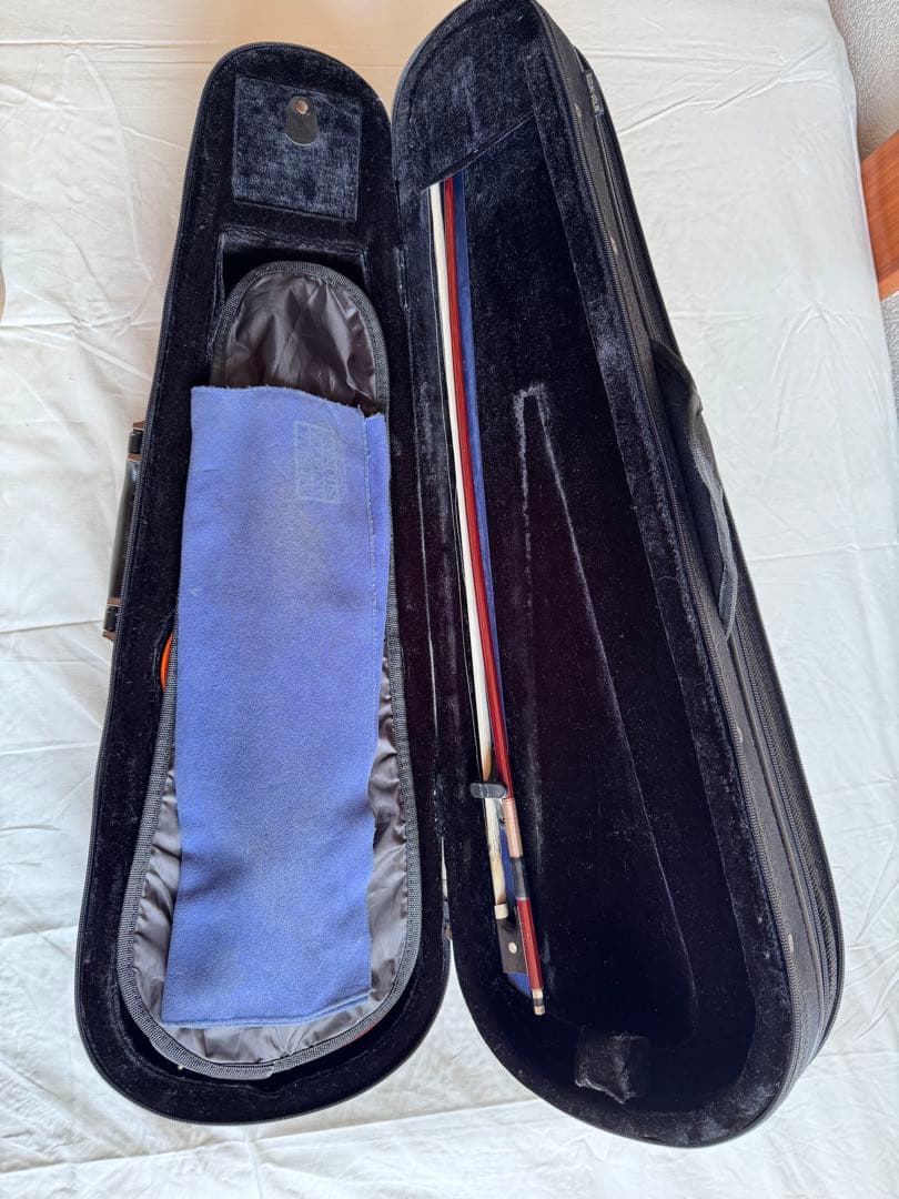 1/2 分数 バイオリン suzuki No.230 弦 肩当 弓 ケース有