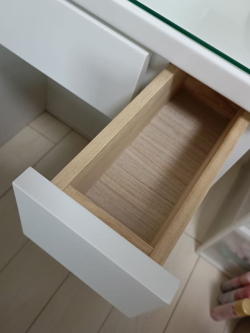 【2/28削除の可能性あり】ニトリ　ホワイト　ドレッサー　(椅子は別売り)　鏡台