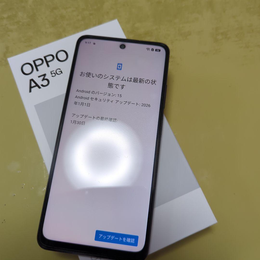 OPPO A3 5G ブラック 本体 SIMフリー　オマケ有り