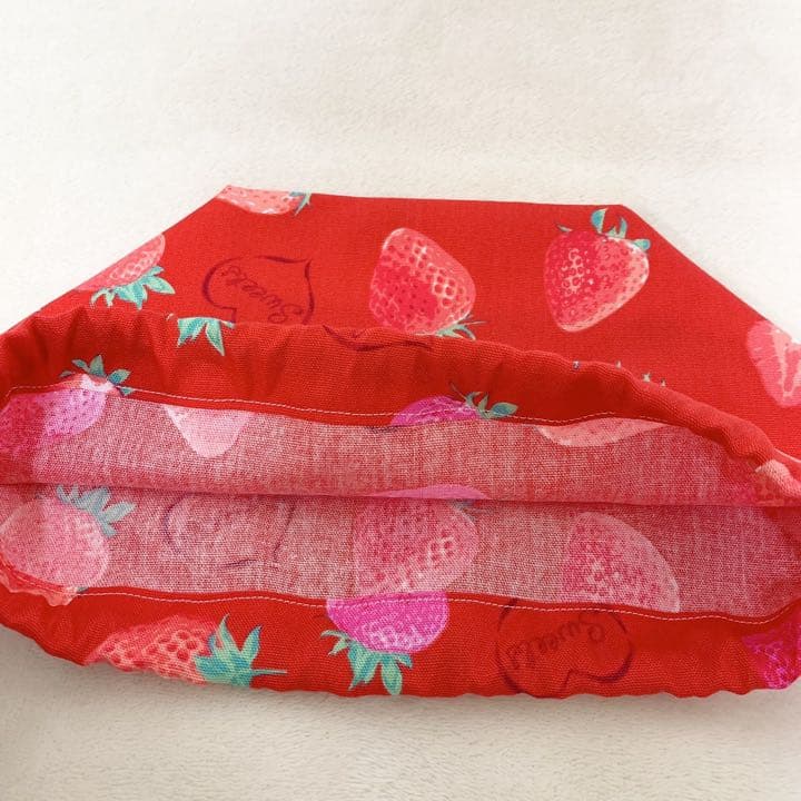 送料無料❤【入園・入学】高学年まで使える赤生地イチゴ柄お買い得5点セット