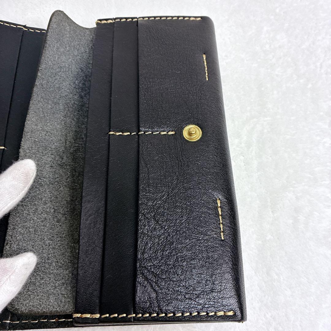 ⭐️未使用級⭐️ ポルコロッソPORCO ROSSO 長財布 ブラック　レザー