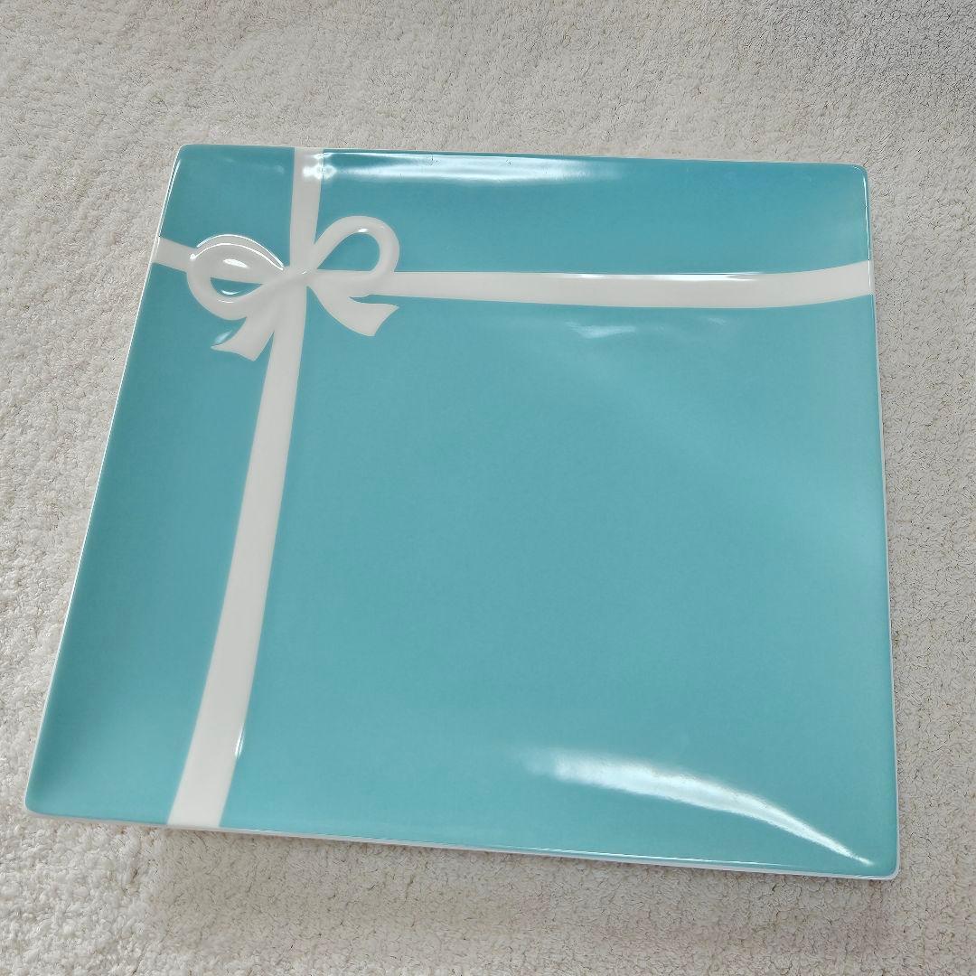 ティファニー　ブルーリボン　プレート　ペアマグカップ