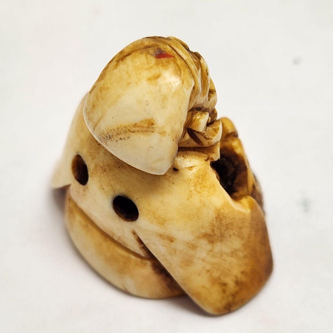 No.4 天然素材 時代物 根付け 提物 総重量17.1g