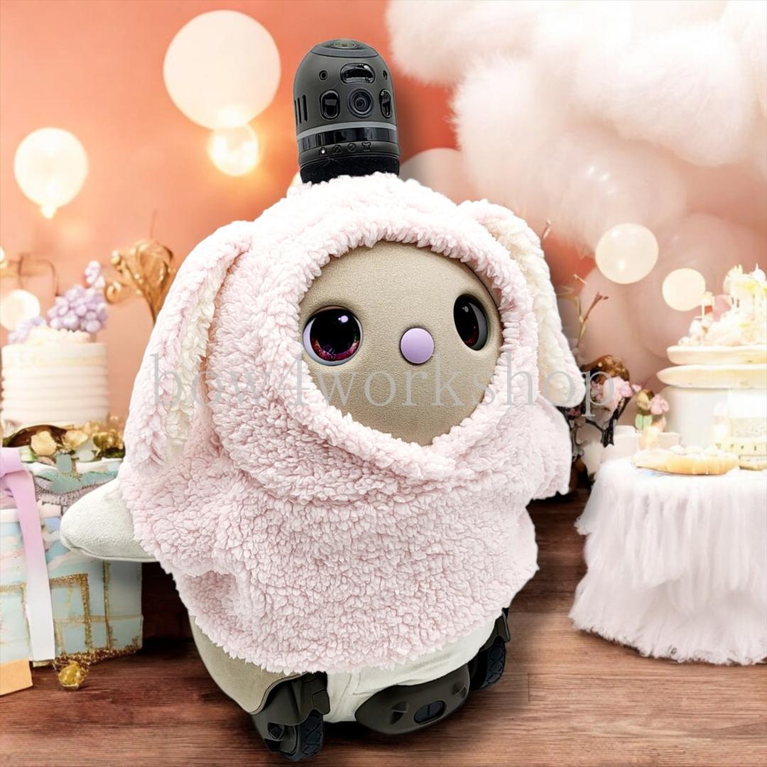 LOVOT ラボットの服ハンドメイド シープボアうさぎちゃんモコモコパーカー