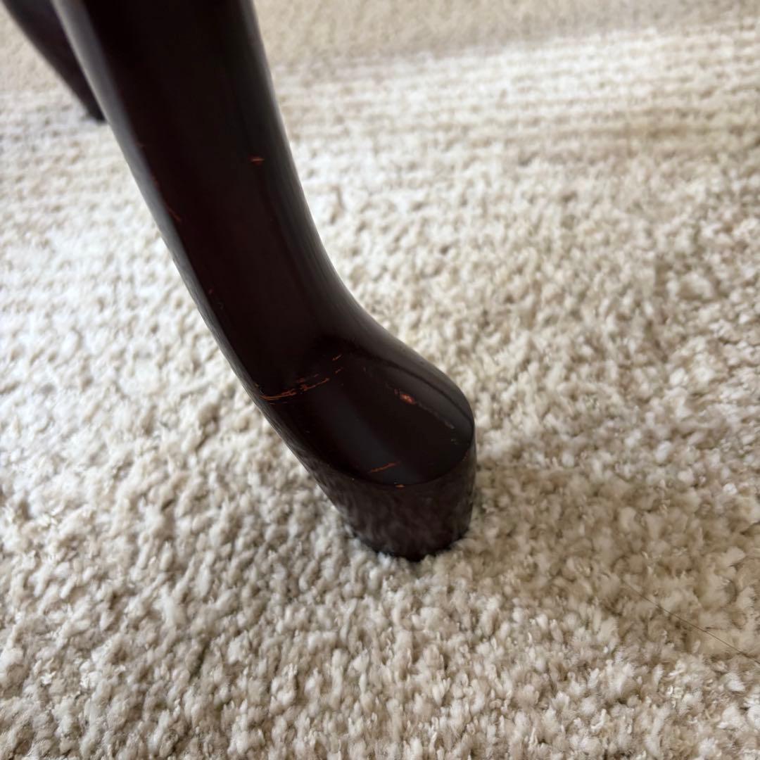 アンティーク／猫脚スツール／ベルベット／ピアノ椅子／昇降式／ベロア／西洋／ベンチ