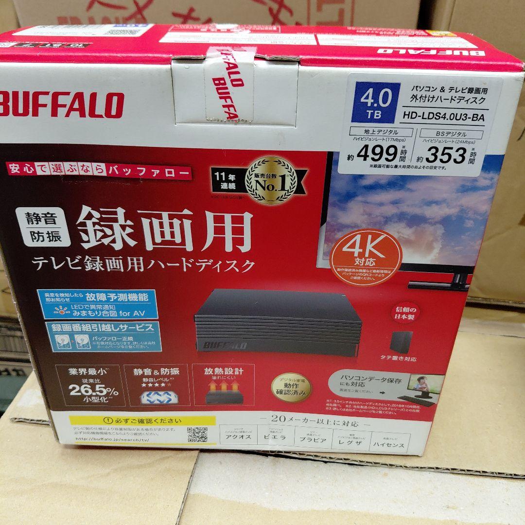 BUFFALO HD-LD4.0U3-B 4TB 外付けハードディスク
