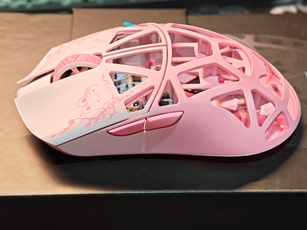 マウス・トラックボール WLMOUSE BeastX Pro Tempered Pink Rabbit