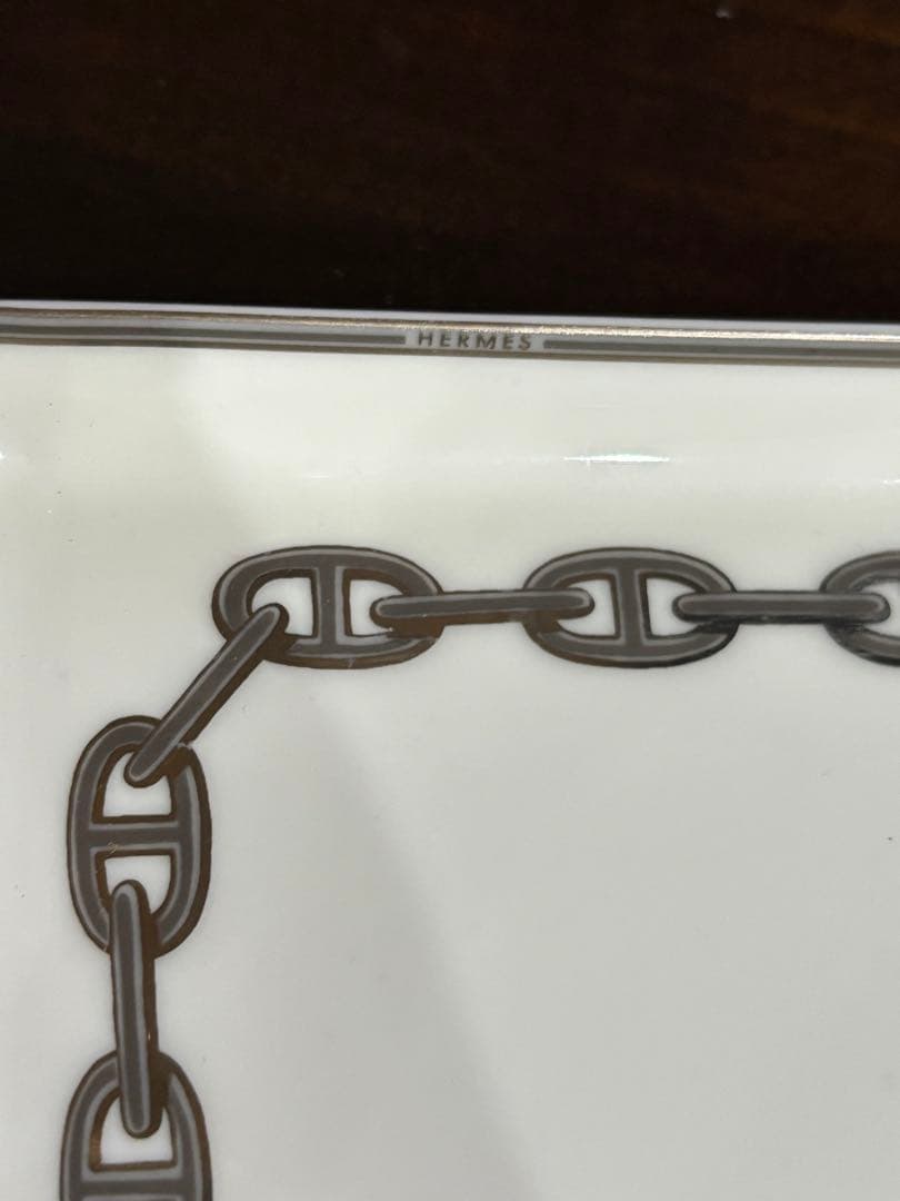 【HERMES】エルメス　スクエアプレート 陶器皿