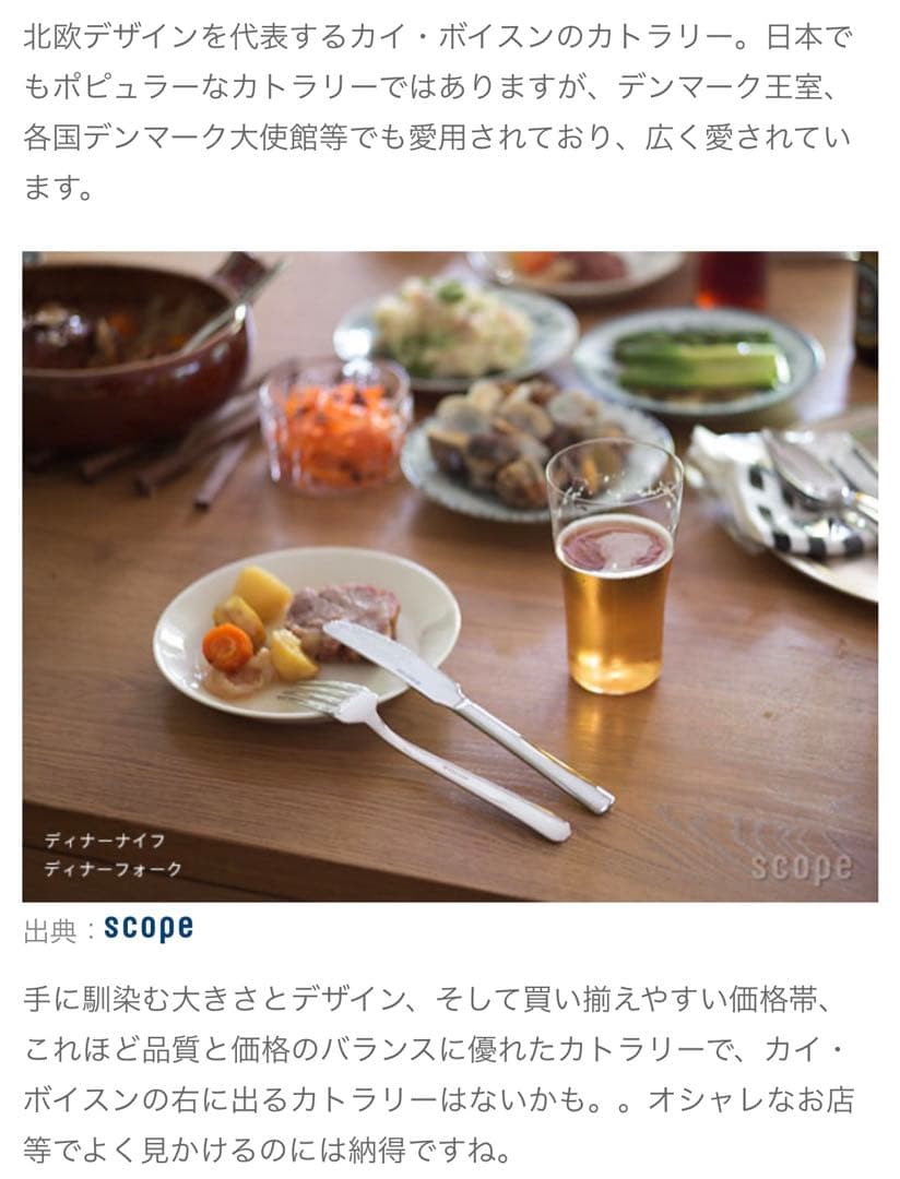 カイボイスン　カトラリーセット　 8客