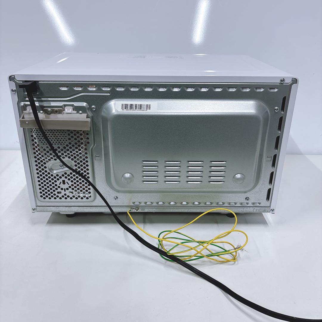①山善 オーブンレンジ 角皿付きNERP-018FV(W) フラット2021年製