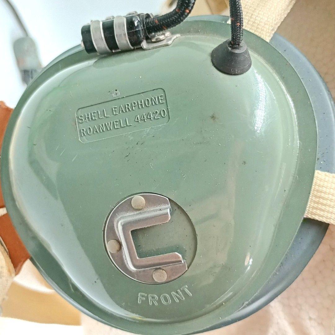アメリカ空軍 飛行用ヘルメット HGU-7/p シェル型イヤホーン 1968年製