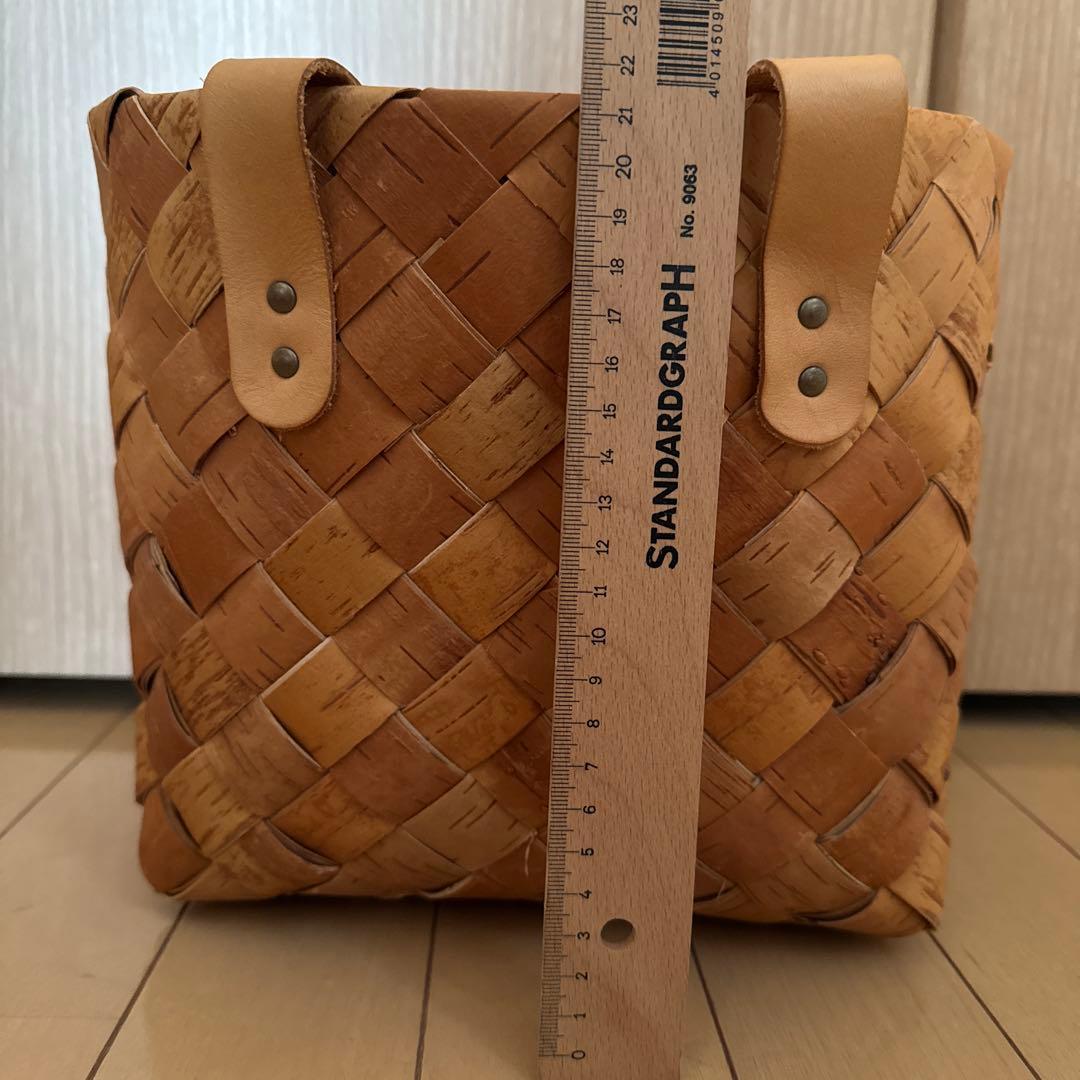 白樺　カゴバッグ　カゴ　トートバッグ　北欧　フィンランド