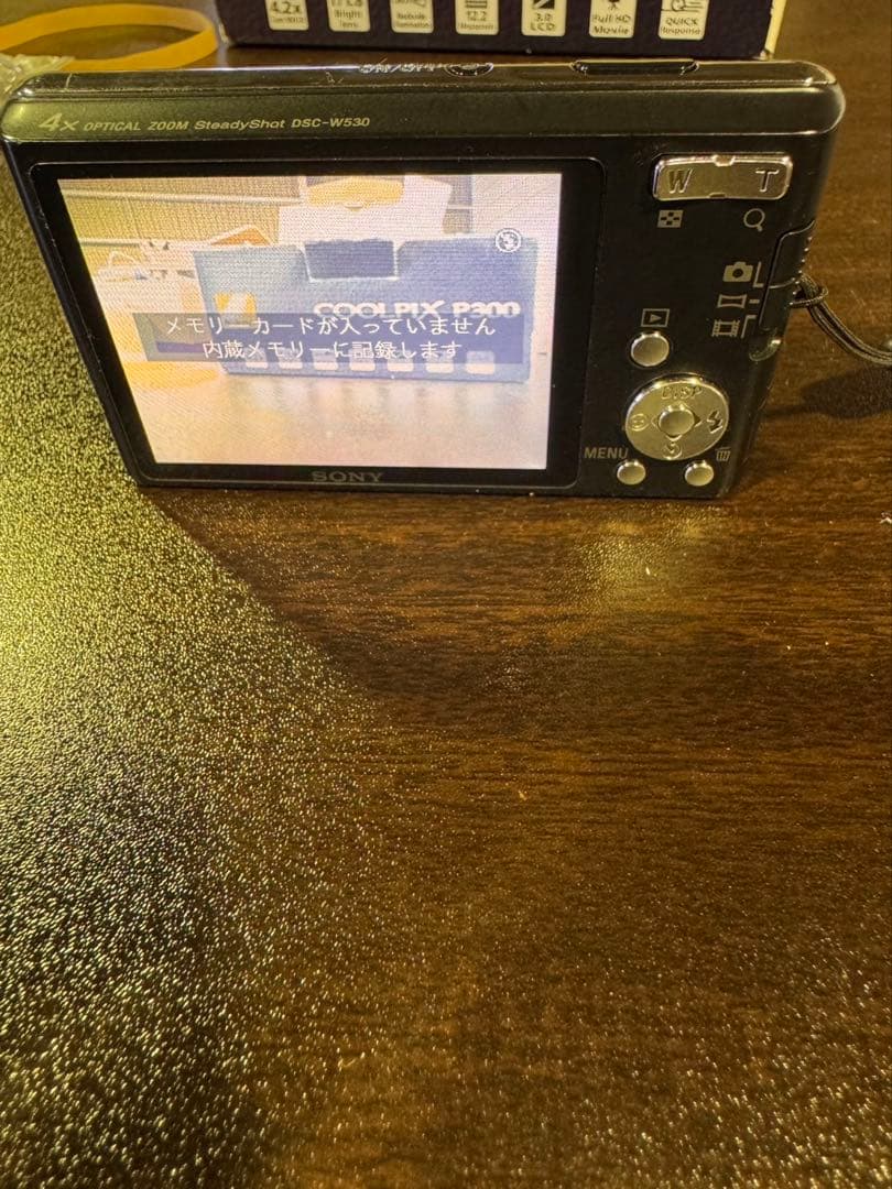 g1459 ソニー デジカメ　サイバーショット DSC-W530 黒 SONY