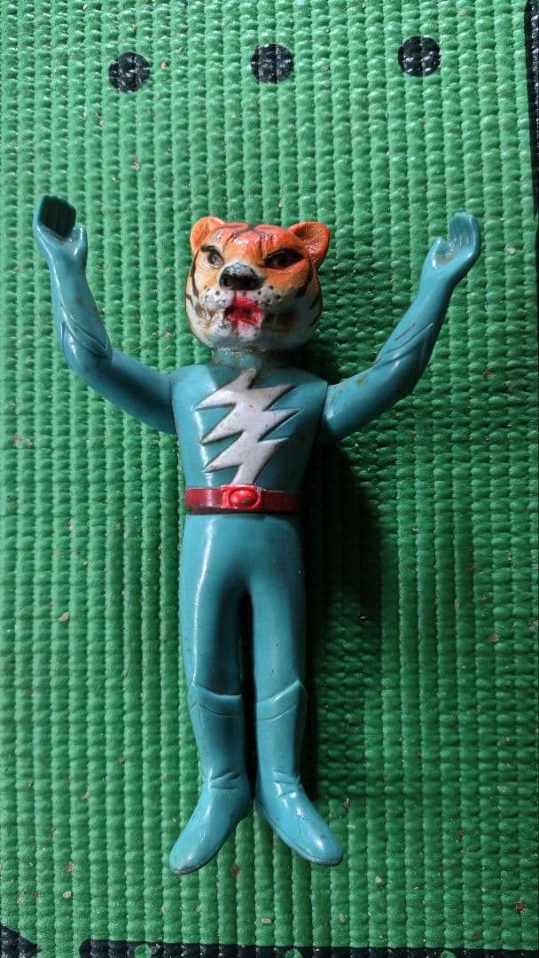 当時物　鉄人タイガーセブン　ソフビフィギュア　ブルマァク　昭和レトロ品