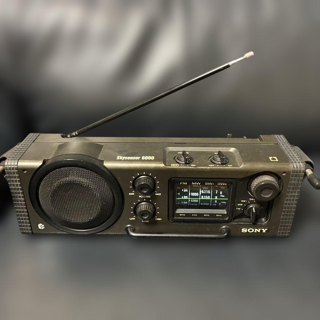 SONY スカイセンサー ICF-6000 レトロラジオ　ジャンク