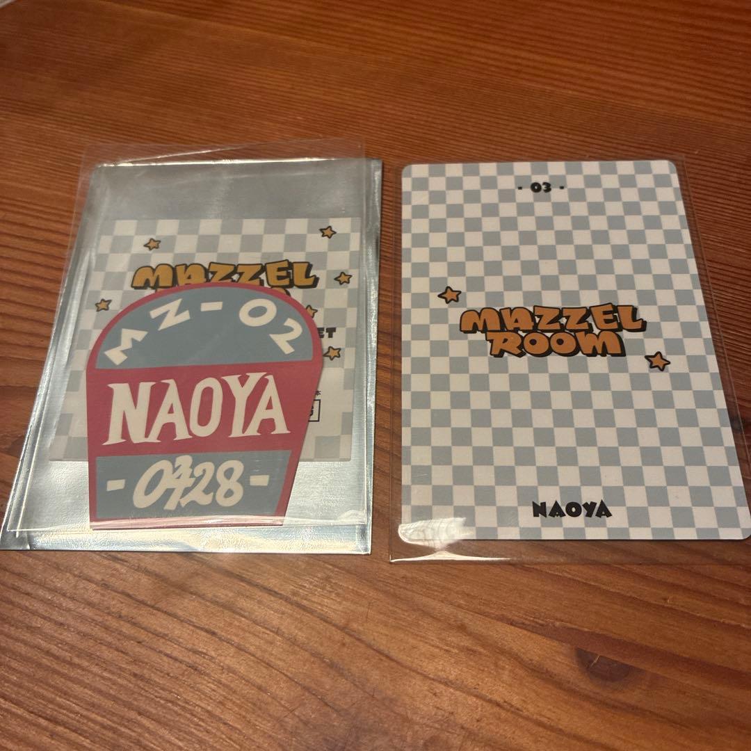 MAZZEL ROOM フォトカード・ステッカーセット ナオヤ