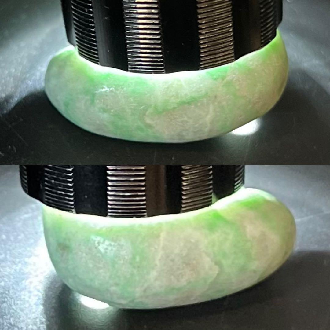 極上 縄文時代 本翡翠（硬玉） 勾玉 奈良県伝承出土 玉擦れ痕あり 古代装身具