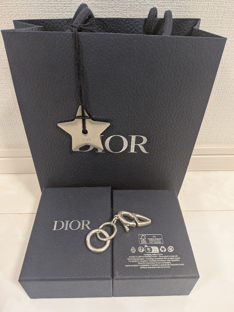 【希少/人気】【Dior】 シルバーキーリング　ディオール