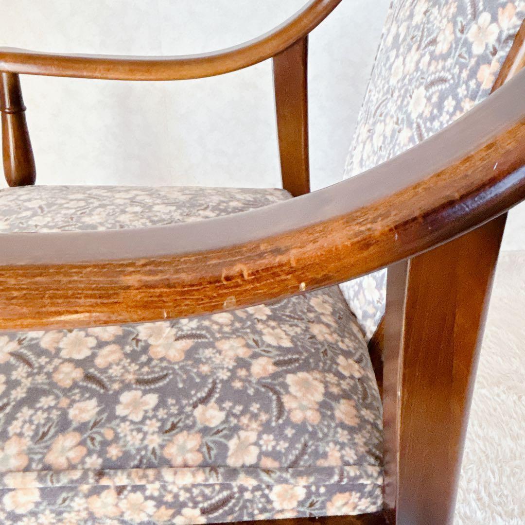 ピーちゃん様リクエスト品 karimoku】コロニアル アームチェア レトロ ビ