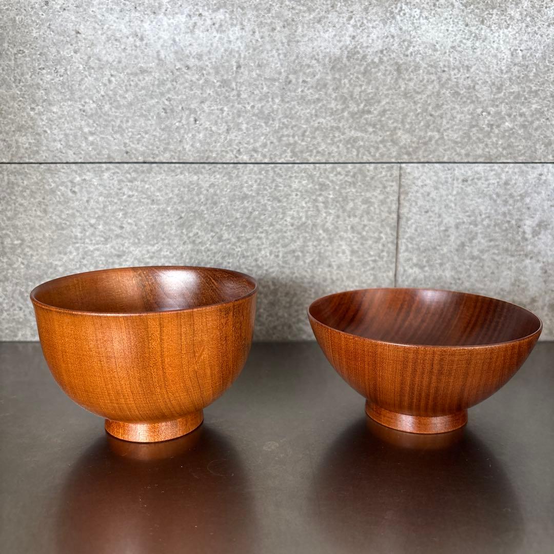 《ほぼ新品》【我戸幹男商店】山中漆器　汁椀　茶碗　飯椀　桜　老舗