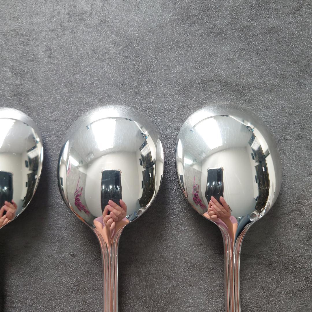 美品 クリストフル アルビ コンソメスプーン 4点