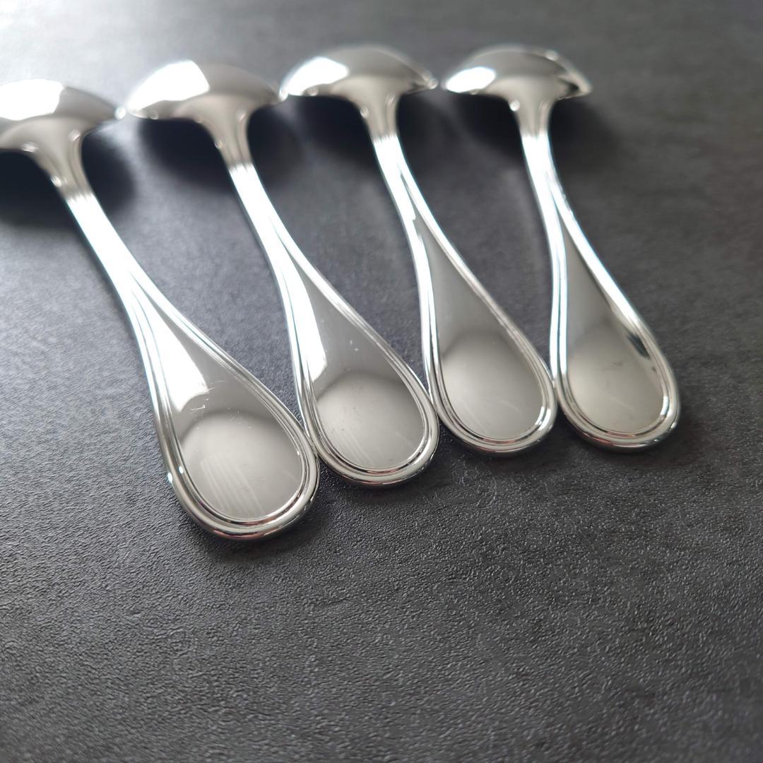 美品 クリストフル アルビ コンソメスプーン 4点