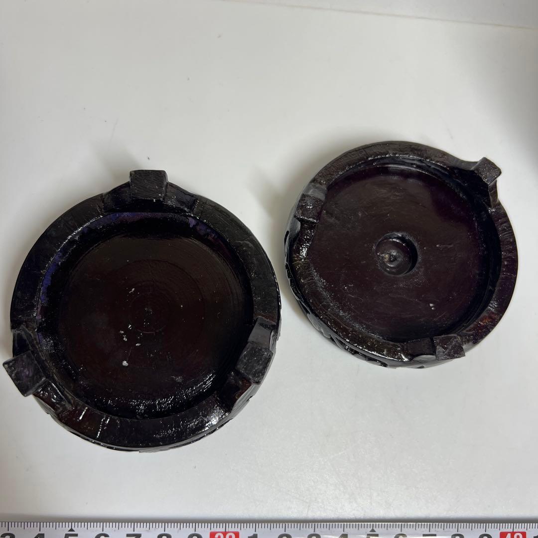 七宝　花瓶　２点　高さ29cm（台込）　東K8-0301☆2Fトコカウ