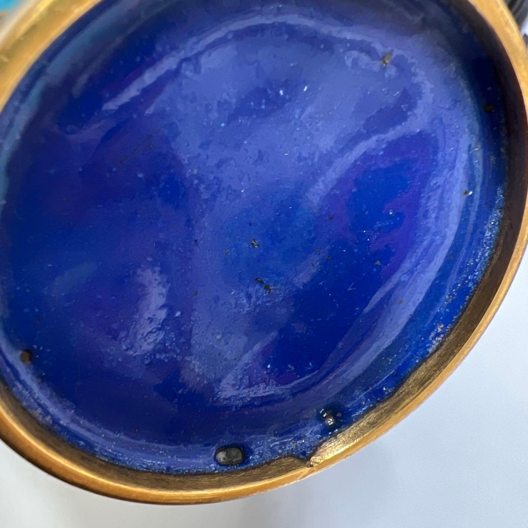 七宝　花瓶　２点　高さ29cm（台込）　東K8-0301☆2Fトコカウ