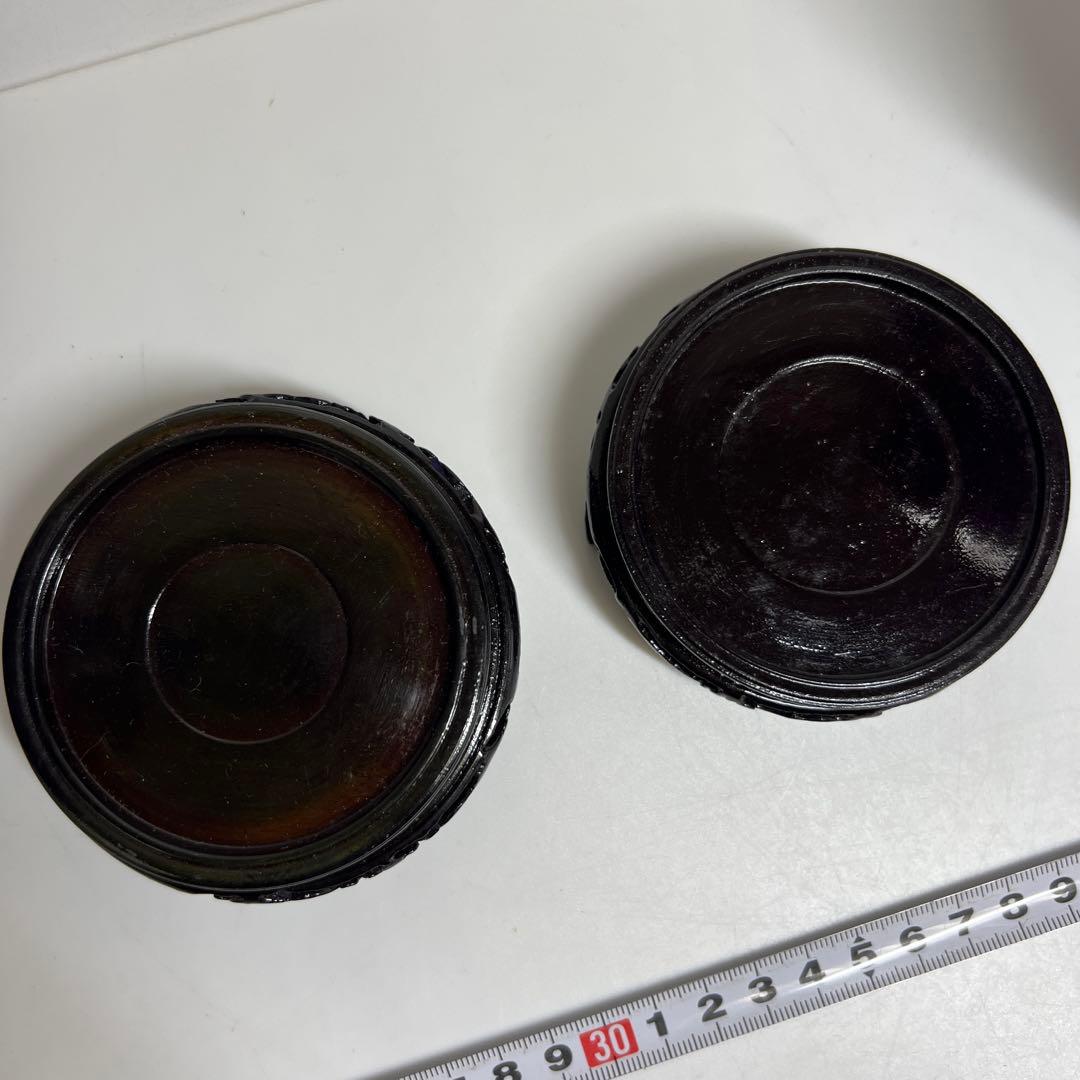 七宝　花瓶　２点　高さ29cm（台込）　東K8-0301☆2Fトコカウ