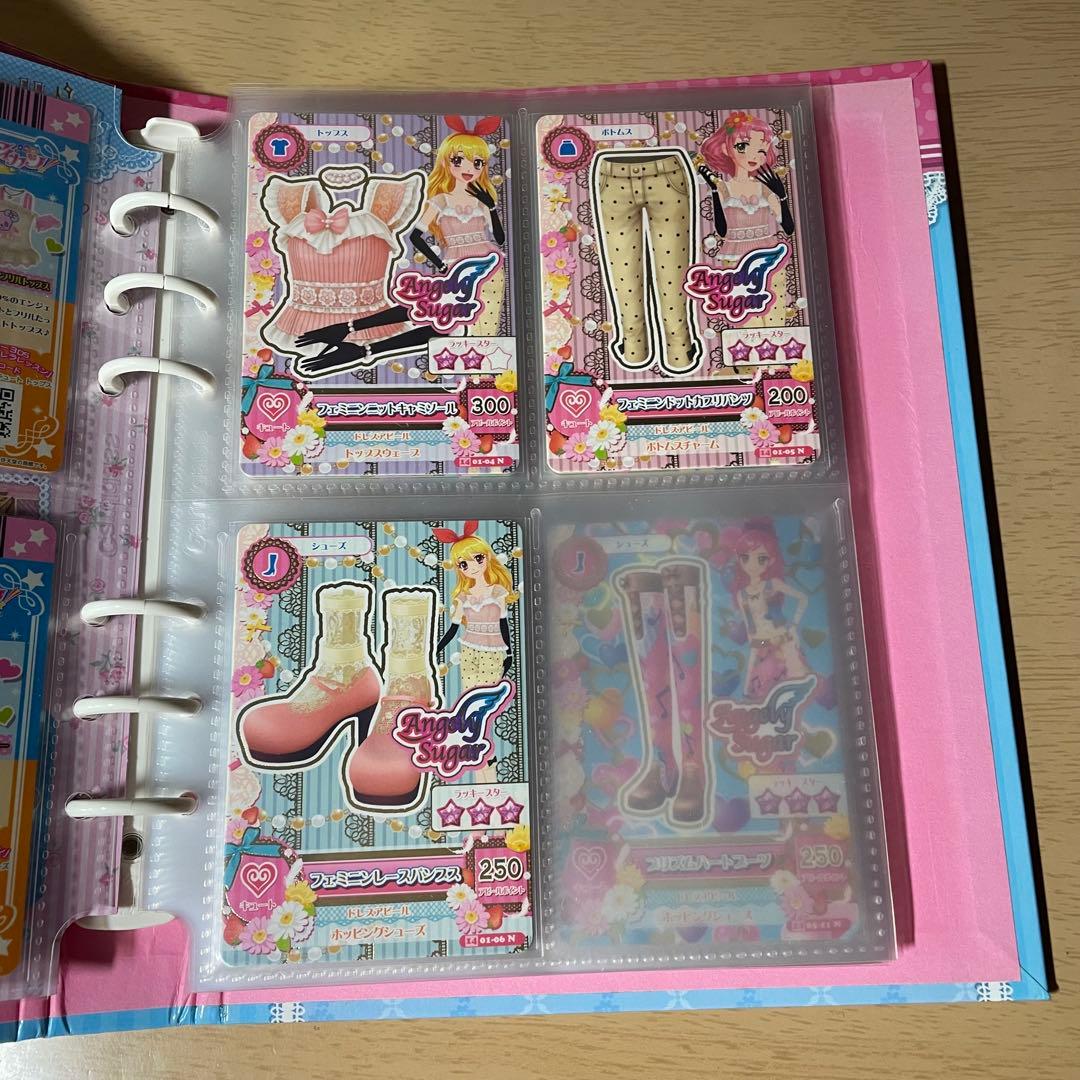 アイカツ エンジェリーシュガー バインダー、カード27枚 、リフィル 星宮いちご