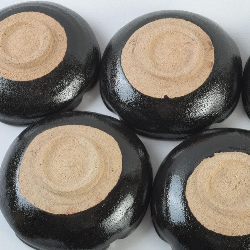 和食器　茶懐石　唐津焼　大杉皿屋窯　大橋裕作　向付　五客　共箱　V　9297