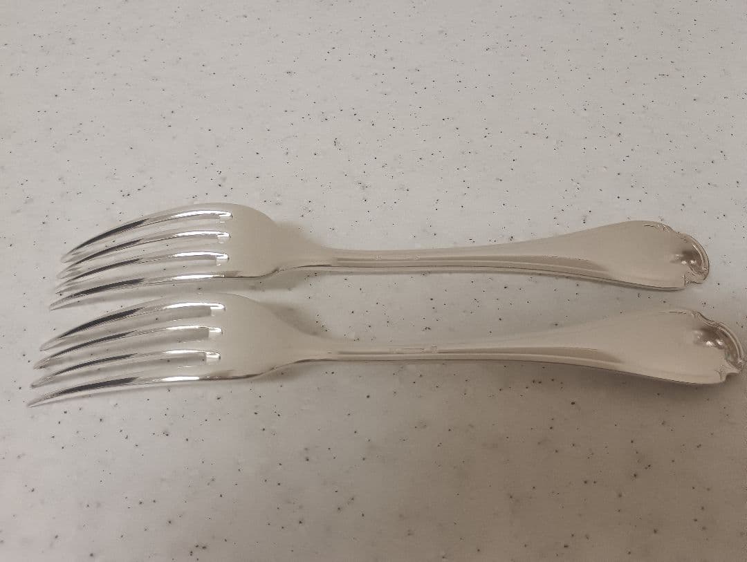 【ラストセット】シルバー Christofle アルフェニド フォーク スプーン