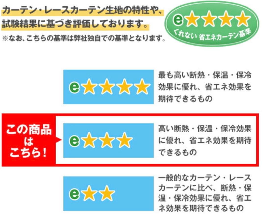 ホテル仕様　省エネ節電カーテン遮光カーテン防炎　幅100cmx丈125cm