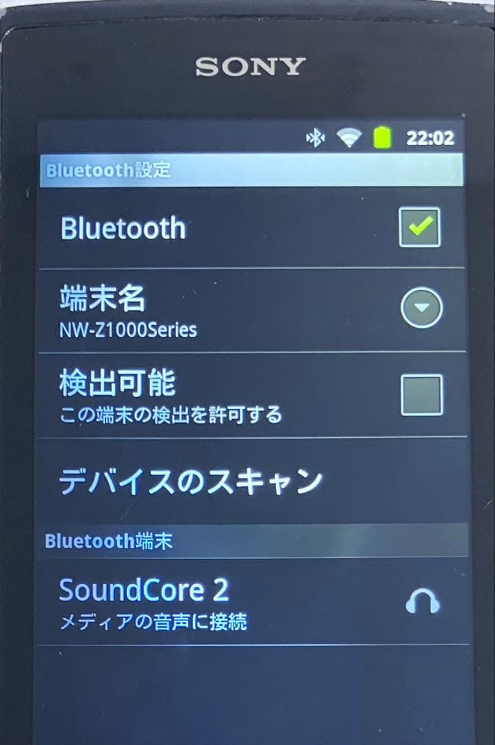 【バッテリー良好】SONY ウォークマン NW-Z1060 32GB ブルー