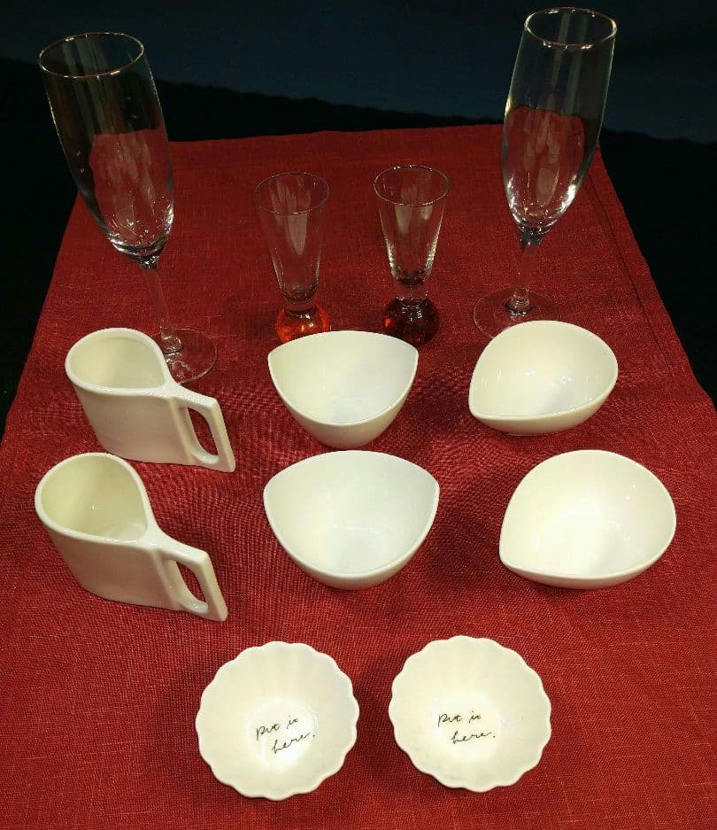 ♥オシャレなデザイン皿♥３３cm特大長皿【ウェーブ(波)型ホワイト大皿】 1皿