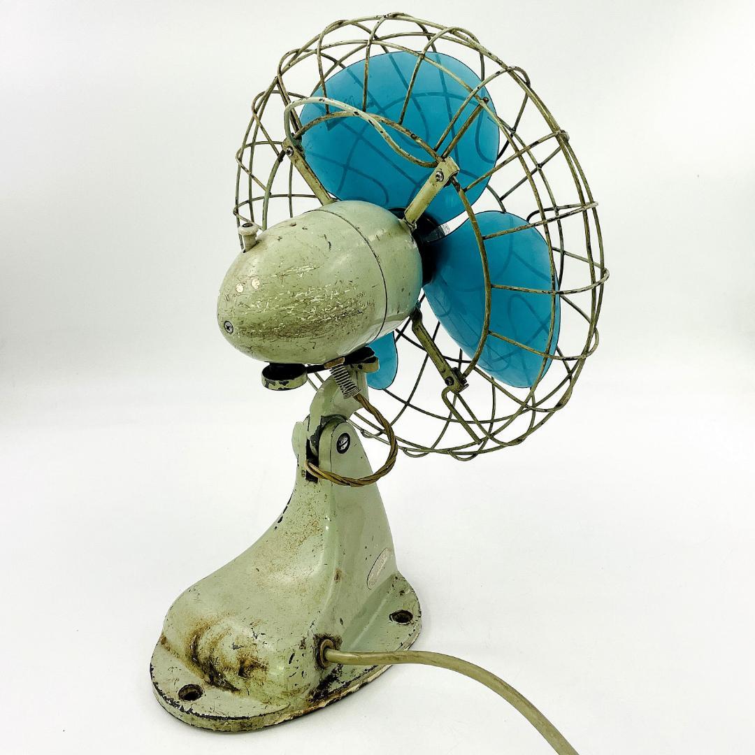 【動作品】希少 三菱 鉄製ケージ 昭和レトロ 扇風機 アンティーク R8SD57