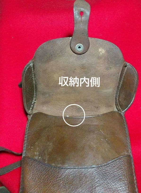 旧日本軍 陸軍 鞄 縦約26cm横約25cm厚さ約6.5cm コンデンション良好