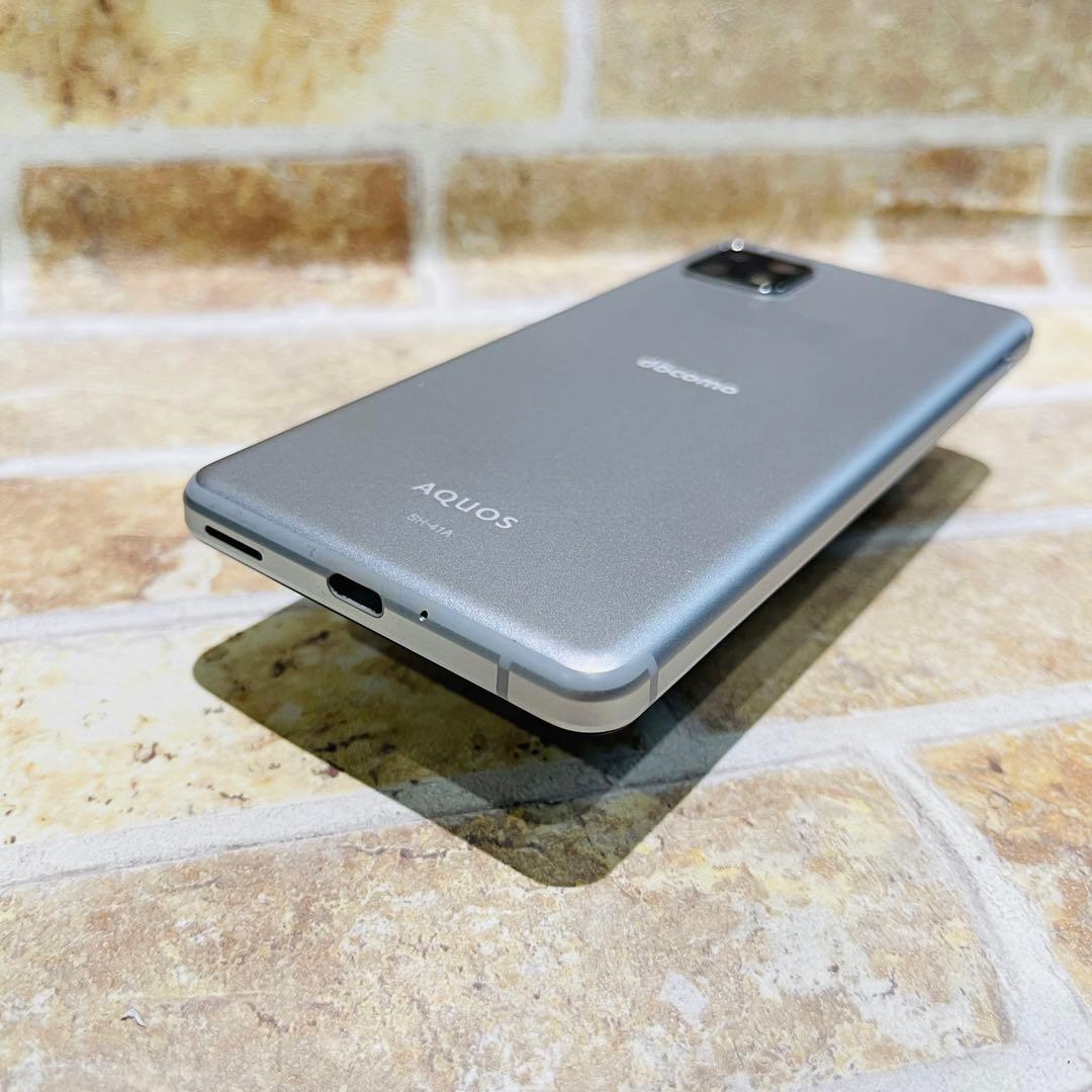SIMフリー AQUOS sense4 64GB シルバー G-314 電池良好