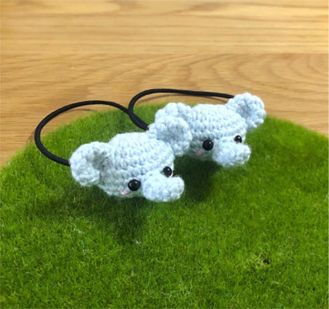 象さん　ヘアゴム