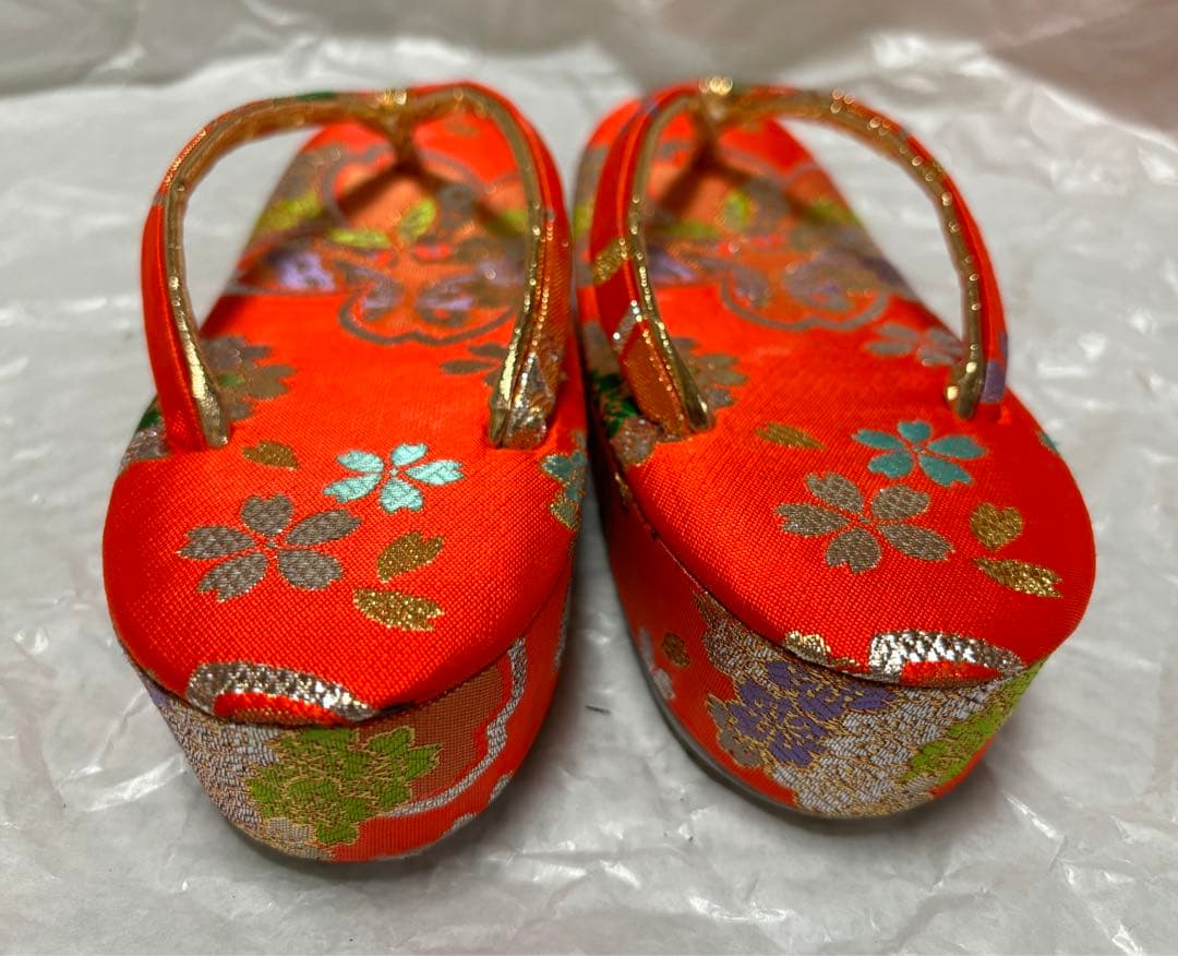 七五三 草履・バッグ・小物等セット 朱色